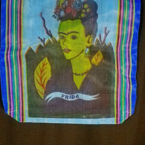 NEW Frida Kahlo Reusable Mercado Mesh Bag - Picture 6 of 15